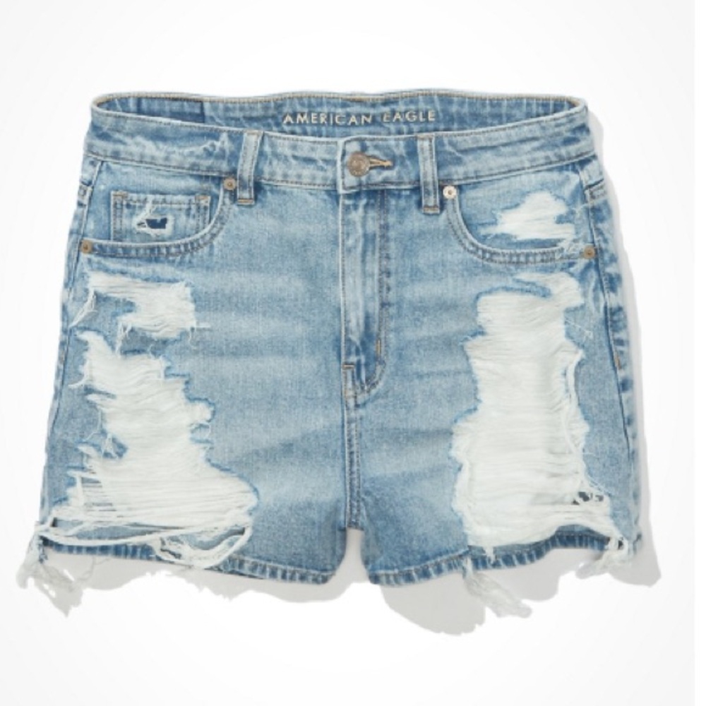 American Eagle Denim Mom Shorts, Size 4